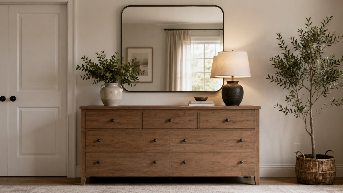 How High Should a Mirror Be Above a Dresser?