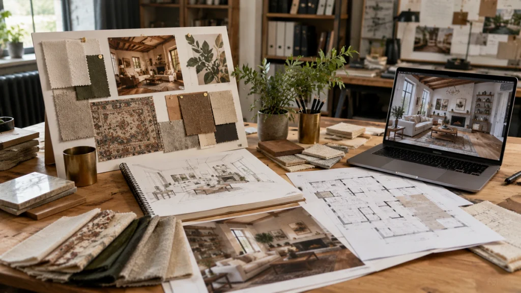 Mood Boards, Sketches, and Material Choices