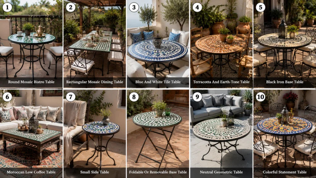 Top 10 Moroccan Patterned Table Ideas