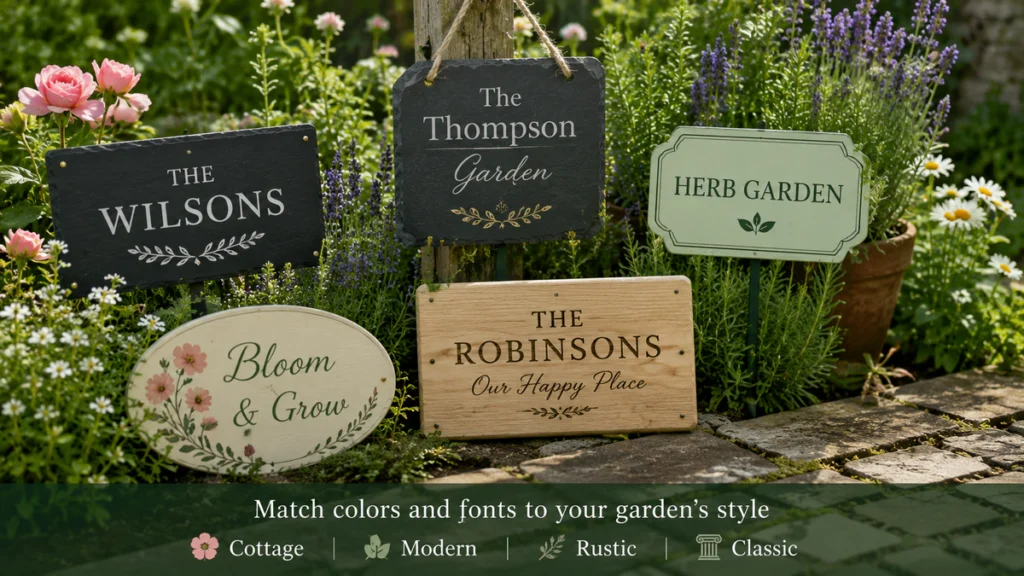 What to Check Before Ordering Personalized Garden Signs