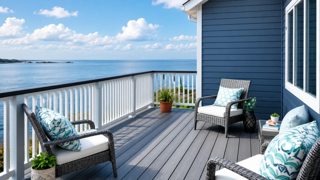 Best Deck Colors for a Blue House