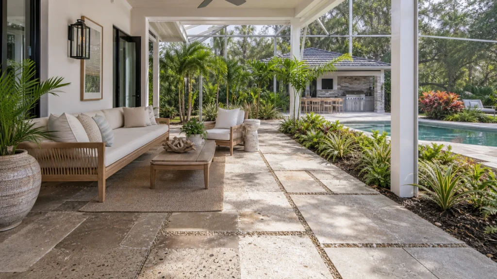 Bring in Pavers or Natural Stone for a Garden Feel