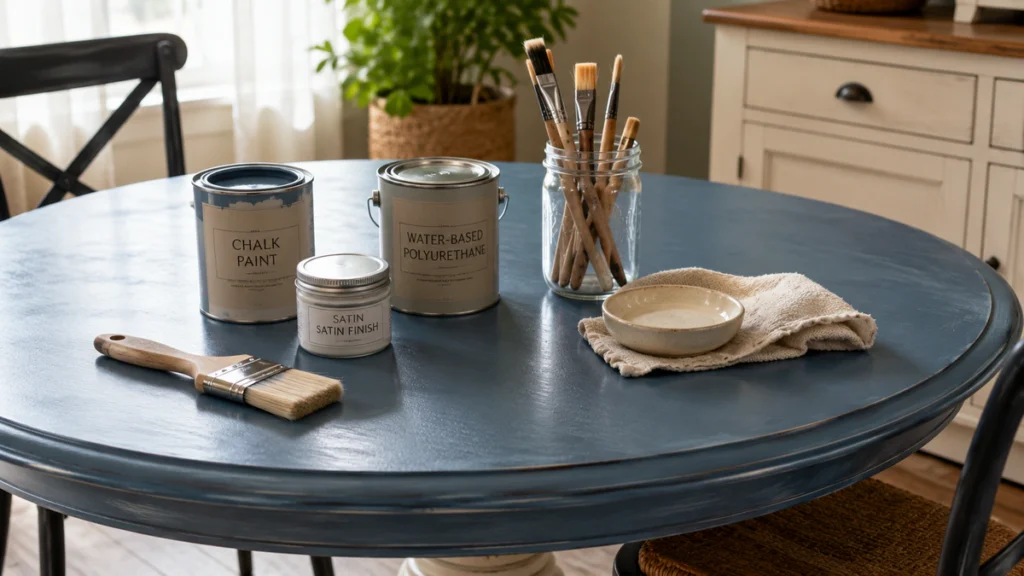 Painted table ideas - Choose Paint, Chalk Paint, and a Durable Finish for Daily Use