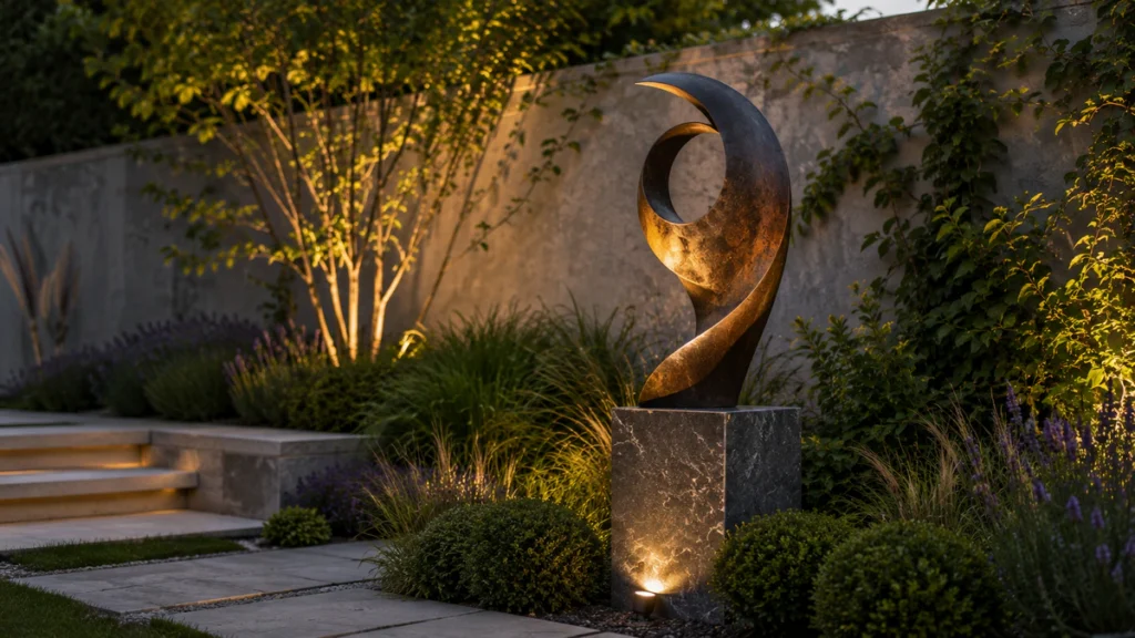 Use Sculpture As The Main Focal Point